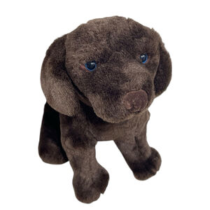 Dakin Baby Pups Chocolate Lab Plush Blue Eyes Labrador Dog Stuffed Animal 24927